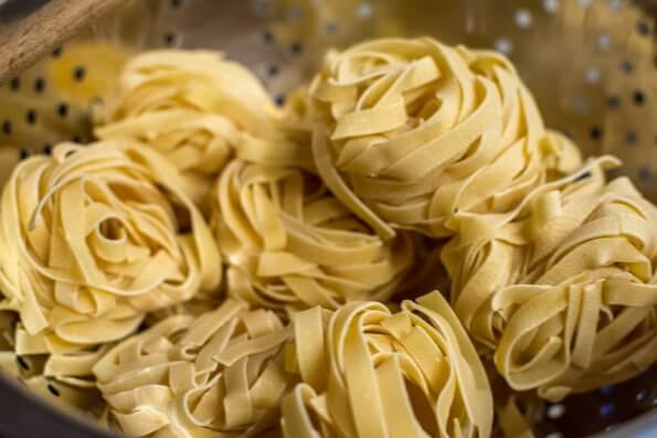 Dried tagliatelli