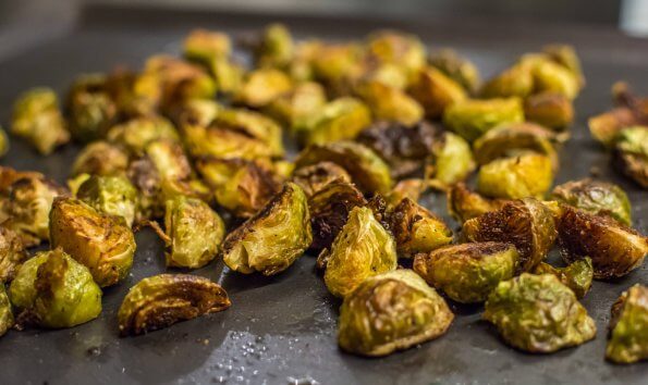 Oven roasted brussels sprouts