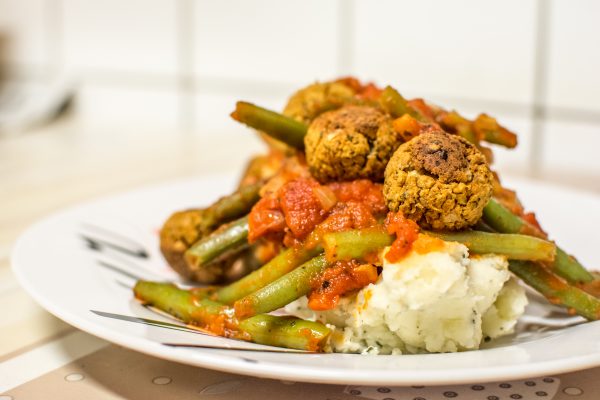 veggie balls and mash large